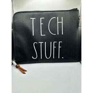 Rae Dunn “Tech Stuff” Tablet/Laptop/Accessories Case, Black, 11” x 9”